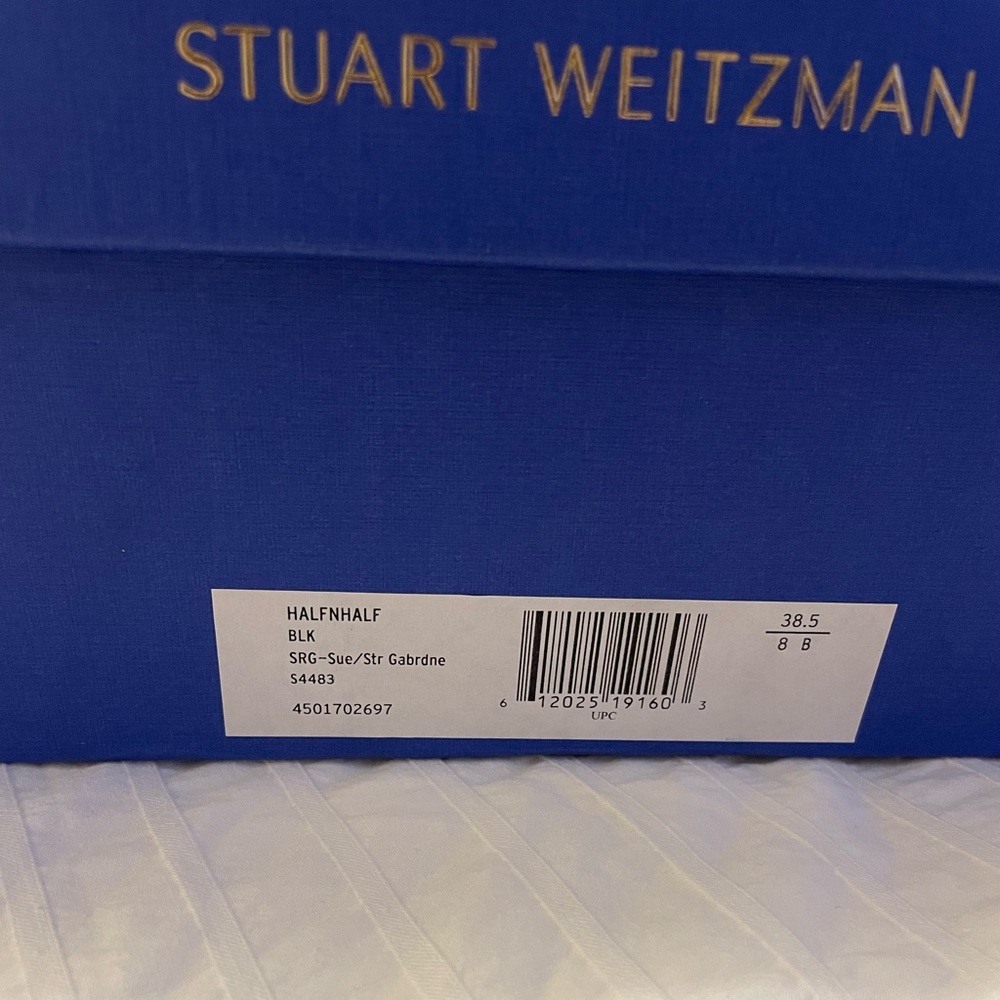 Stuart Weitzman 5050 boot Black Suede 8 brand new